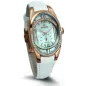 1668-2-1064 white, pvd-r cz stones, white leather Швейцарський годинник Seculus