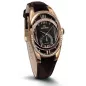 1668-2-1064 brown, pvd-r cz stones, brown leather Швейцарський годинник Seculus