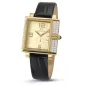 1670-2-1064 yellow, pvd-y-cz, black leather Швейцарський годинник Seculus