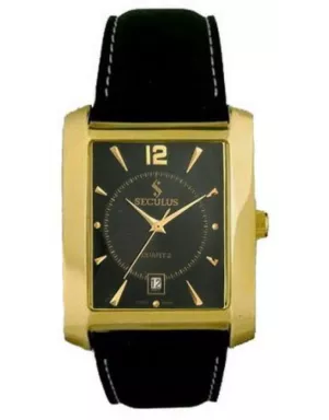 4419-1-505 black ap-g, pvd, black leather Швейцарський годинник Seculus