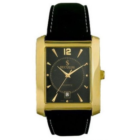 4419-1-505 black ap-g, pvd, black leather Швейцарський годинник Seculus