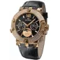 1690-5-706 black, pvd-r with stones, black leather Швейцарський годинник Seculus
