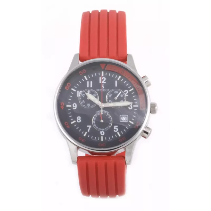 4463.1.816 black-red Швейцарський годинник Seculus