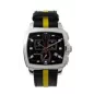 4480-1-816 black, ss, black yellow leather Швейцарський годинник Seculus