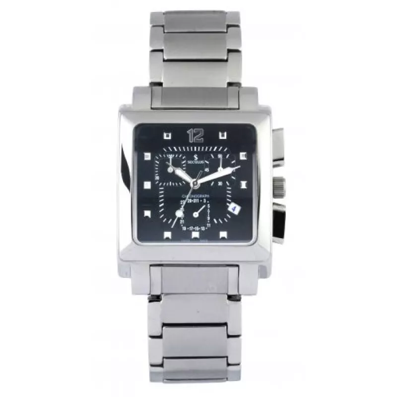 4421-1-816 black, ss Швейцарський годинник Seculus