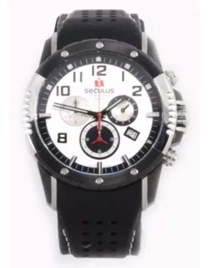 4497-2-503 white-black, ss-ibp, silicon Швейцарський годинник Seculus