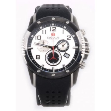 4497-2-503 white-black, ss-ibp, silicon Швейцарський годинник Seculus