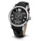 4506-3-7003 black, ss, black leather Швейцарський годинник Seculus