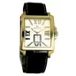 4492-1-1069 stainless-gilt, pvd, black leather Швейцарський годинник Seculus