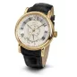 4506-3-7003 white, pvd-y, black leather Швейцарський годинник Seculus