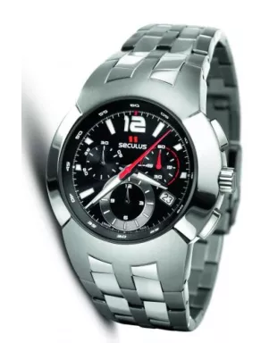 4489-2-503 black, ss, ss Швейцарський годинник Seculus
