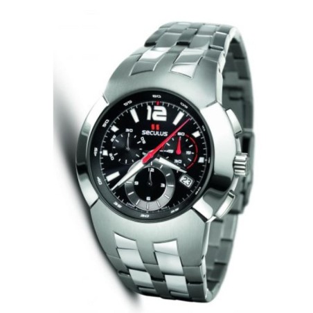 4489-2-503 black, ss, ss Швейцарський годинник Seculus
