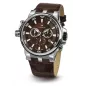 4510.5.503D brown, ss, brown leather Швейцарський годинник Seculus