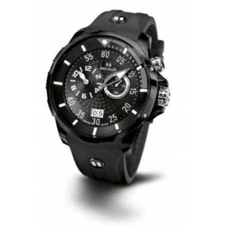 4505-3-422 black-grey, ipb, black silicon Швейцарський годинник Seculus