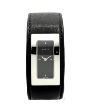 7800SR 07835 steel, black dial, black leather (Gucci)