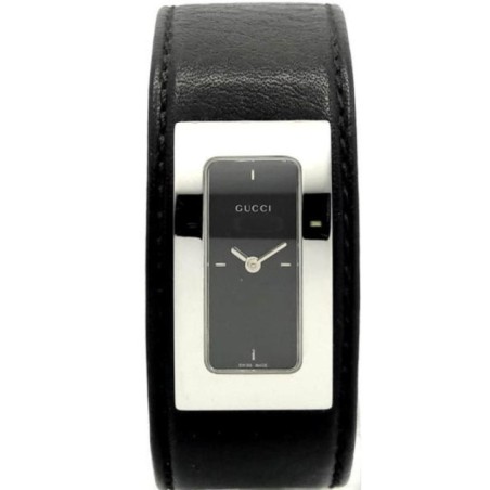 7800SR 07835 steel, black dial, black leather (Gucci)