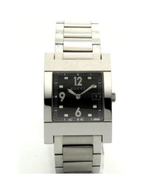 7705M 17735 BLK STEEL BRACELET (Gucci)