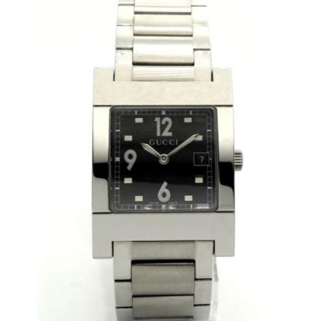 7705M 17735 BLK STEEL BRACELET (Gucci)