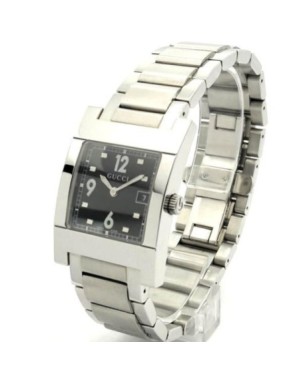 7705M 17735 BLK STEEL BRACELET (Gucci)