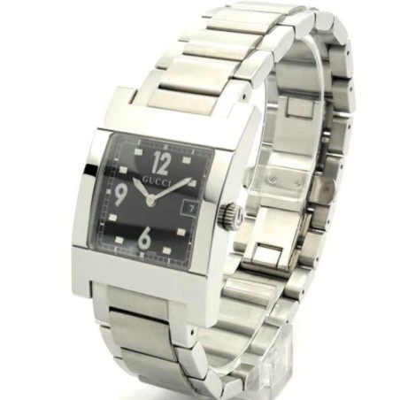 7705M 17735 BLK STEEL BRACELET (Gucci)