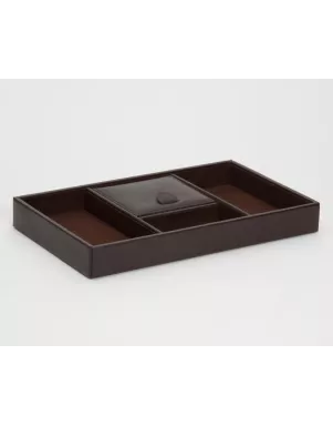 305106 Blake Valet Tray WOLF Brown Pebble