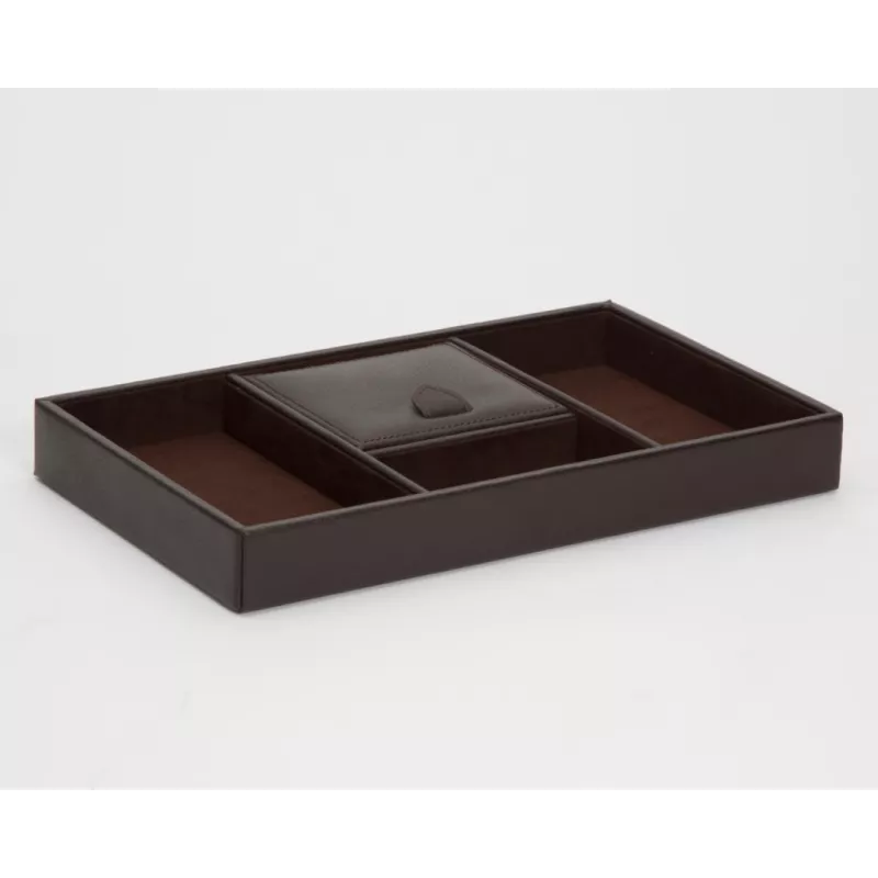 305106 Blake Valet Tray WOLF Brown Pebble
