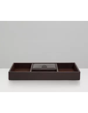 305106 Blake Valet Tray WOLF Brown Pebble