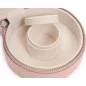 392315 Sophia Round Mini Travel Zip Case WOLF Rose