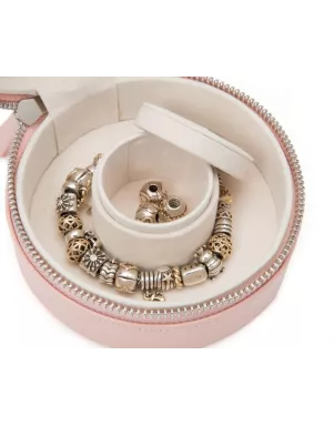 392315 Sophia Round Mini Travel Zip Case WOLF Rose