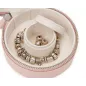 392315 Sophia Round Mini Travel Zip Case WOLF Rose