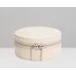 392353 Sophia Round Mini Travel Zip Case WOLF Ivory