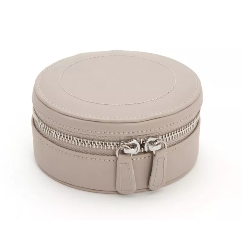 392321 Sophia Round Mini Travel Zip Case WOLF Mink