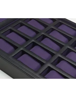 458503 Windsor 15 pc Watch Box WOLF Blk/Pur