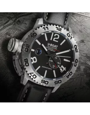 9099 DOPPIOTEMPO AUTO SS S/N:0123 Наручний годинник U-BOAT