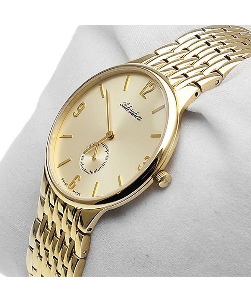 Швейцарские часы отзывы. Adriatica a1229.2116q. Часы Адриатика мужские золотые. Золотые часы Adriatica. Swiss часы Адриатика.