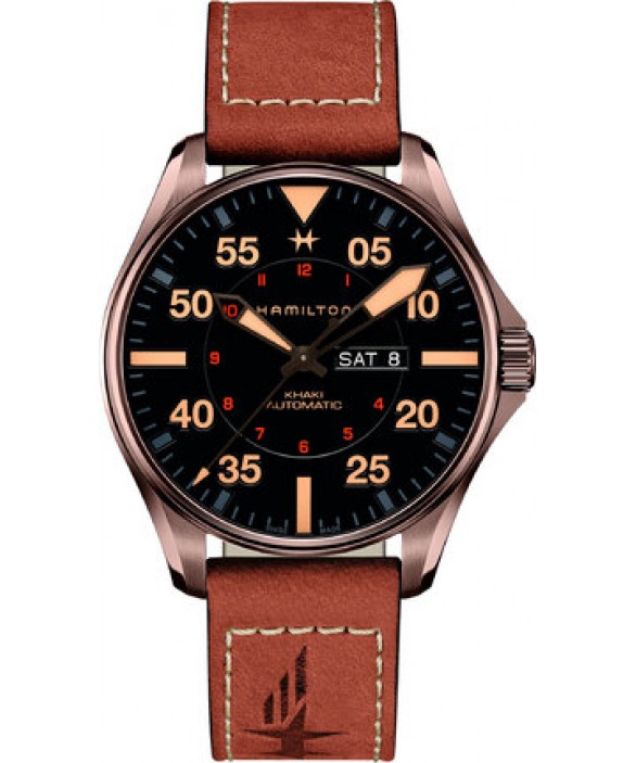 Годинник HAMILTON KHAKI AVIATION PILOT DAY DATE AUTO H64705531