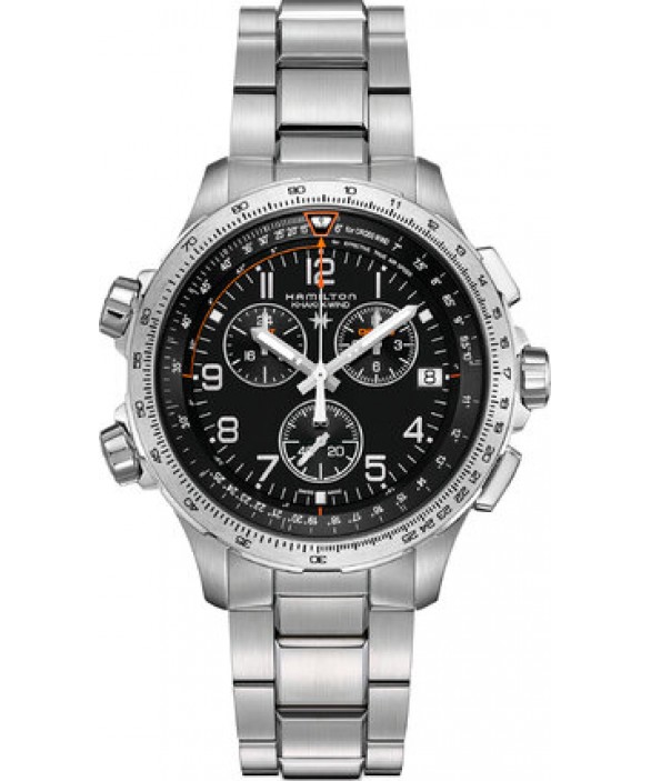 Годинник HAMILTON KHAKI AVIATION X-WIND GMT CHRONO QUARTZ H77912135