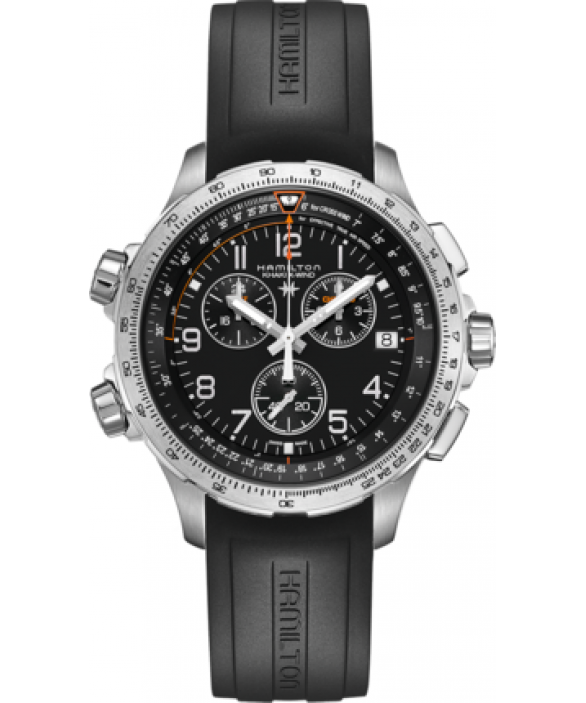 Часы HAMILTON KHAKI AVIATION X-WIND GMT CHRONO QUARTZ H77912335