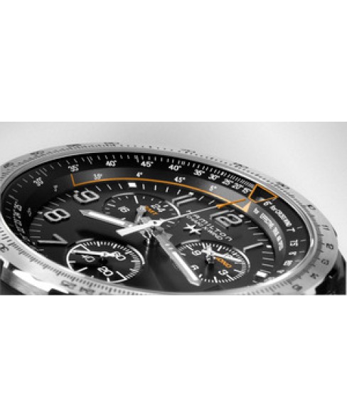 Годинник HAMILTON KHAKI AVIATION X-WIND GMT CHRONO QUARTZ H77912335