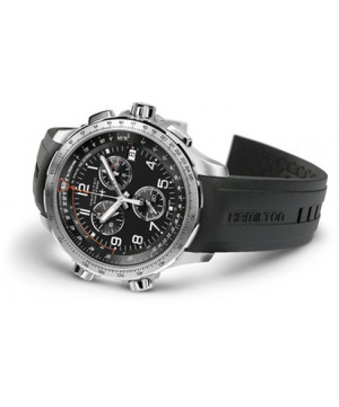 Годинник HAMILTON KHAKI AVIATION X-WIND GMT CHRONO QUARTZ H77912335