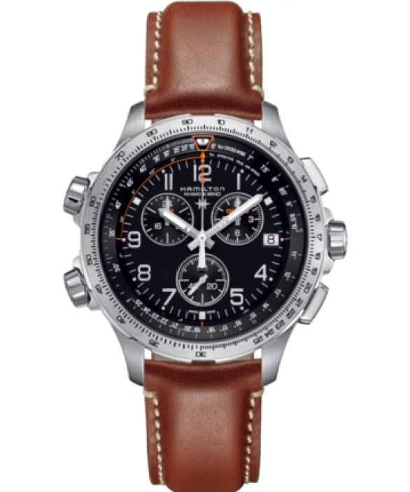 Часы HAMILTON KHAKI AVIATION X-WIND GMT CHRONO QUARTZ H77912535