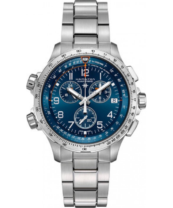 Годинник HAMILTON KHAKI AVIATION X-WIND GMT CHRONO QUARTZ H77922141