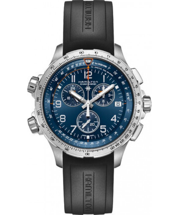 Часы HAMILTON KHAKI AVIATION X-WIND GMT CHRONO QUARTZ H77922341