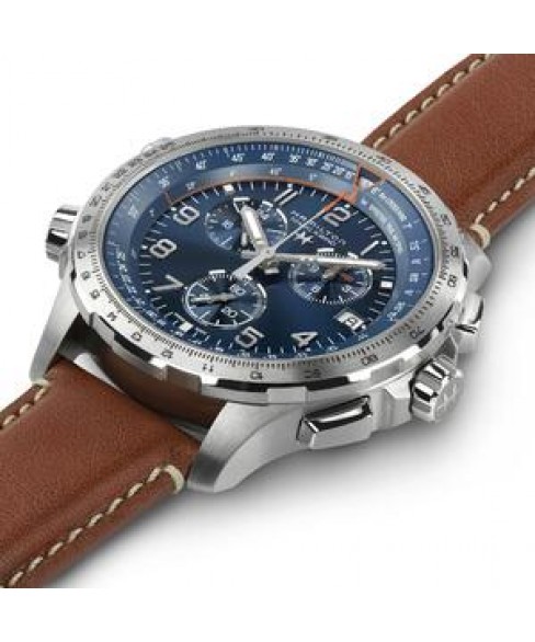 Годинник HAMILTON KHAKI AVIATION X-WIND GMT CHRONO QUARTZ H77922541