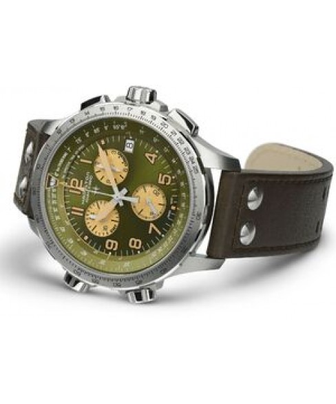 Годинник HAMILTON KHAKI AVIATION X-WIND GMT CHRONO QUARTZ H77932560