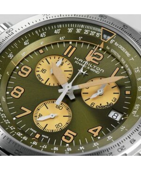 Годинник HAMILTON KHAKI AVIATION X-WIND GMT CHRONO QUARTZ H77932560