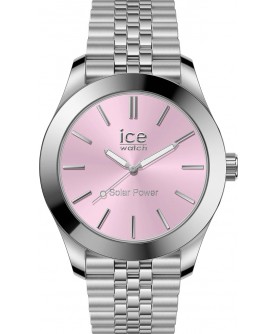 ICE-WATCH ICE STEEL SOLAR SILVER LIGHT PINK 023790