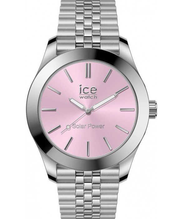 Часы ICE-WATCH ICE STEEL SOLAR SILVER LIGHT PINK 023790