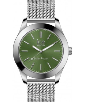 ICE-WATCH ICE STEEL SOLAR SILVER GREEN 023796