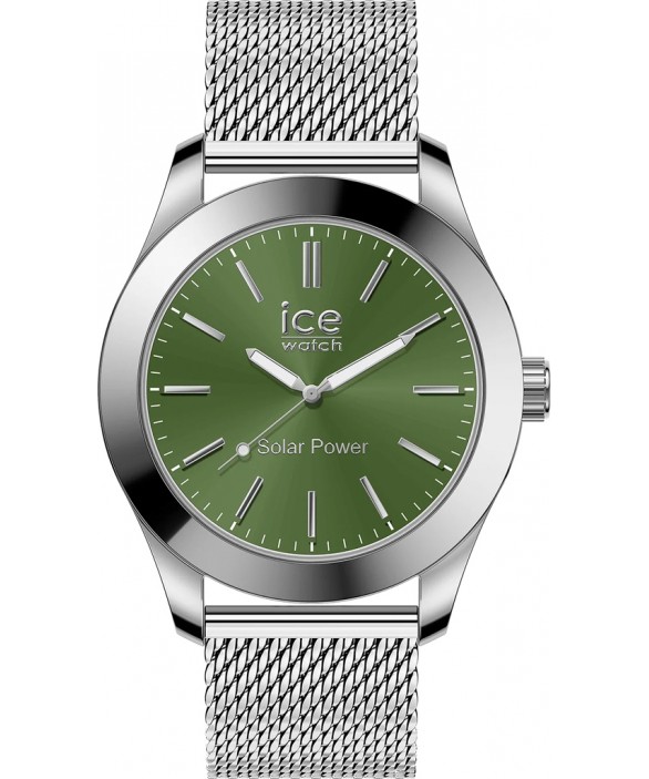 Часы ICE-WATCH ICE STEEL SOLAR SILVER GREEN 023796